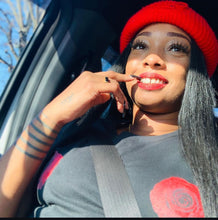 Load image into Gallery viewer, Blk Rose “My Boobs My Business Crop Top”