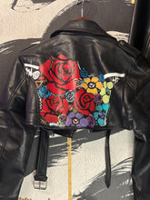 Load image into Gallery viewer, “Give me my Flowers” crop jacket