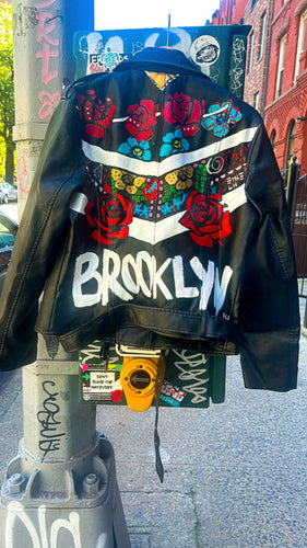 Brooklyn Flower Moto Jacket