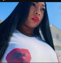 Load image into Gallery viewer, White Rose”My Boobs My Business” Crop Top