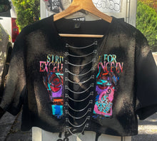 Load image into Gallery viewer, #3 Sexy Hand painted crop top w/ chains