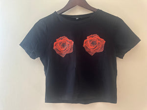 Blk Rose “My Boobs My Business Crop Top”