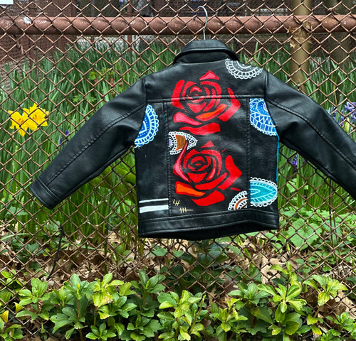 Rose Mandala Baby Motor Jacket