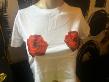 Load image into Gallery viewer, White Rose”My Boobs My Business” Crop Top