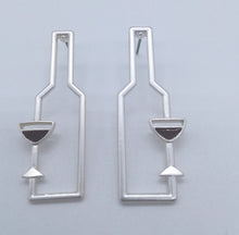 Load image into Gallery viewer, Sangria Sage “Fine Like Wine”  Earrings